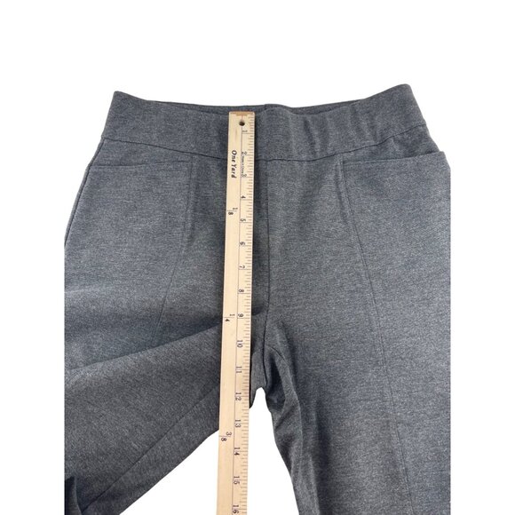 WEEKENDS by Chico's size 0 Small Pull On Knit Pants Stretch Gray Straight leg - Picture 4 of 6